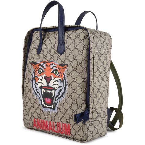 gucci tiger web backpack